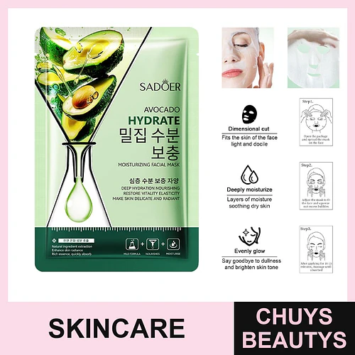 Mascarilla hidratante y humectante de aguacate SADOER 25ml - Chuys Beautys | Chuys Beautys