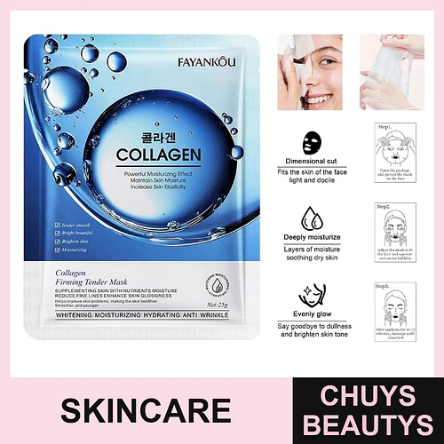 Mascarilla facial reafirmante y elastizante de colágeno FAYANKOU 25g - Chuys Beautys | Chuys Beautys