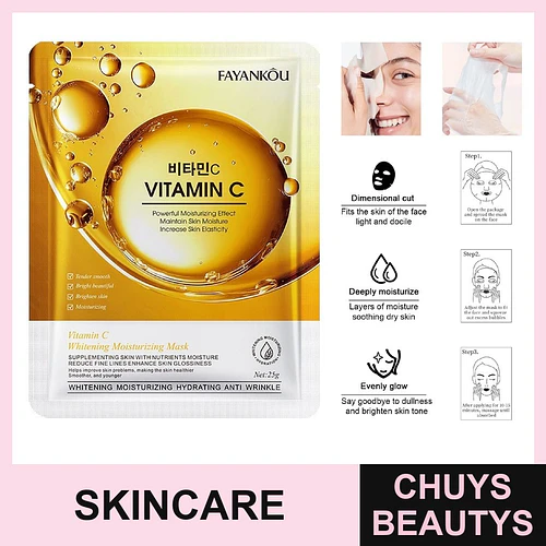 Mascarilla blanqueadora e hidratante con vitamina C de FAYANKOU 25g - Chuys Beautys | Chuys Beautys