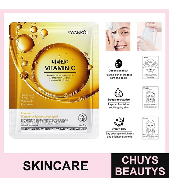 Mascarilla blanqueadora e hidratante con vitamina C de FAYANKOU 25g