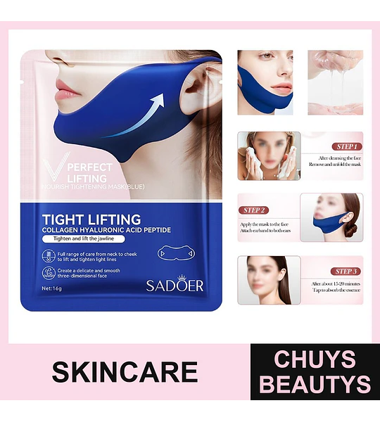Mascarilla reafirmante y lifting facial con colágeno SADOER 16g