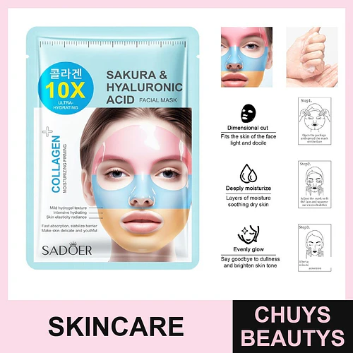 Mascarilla Facial de Sakura y Ácido Hialurónico - Chuys Beautys | Chuys Beautys