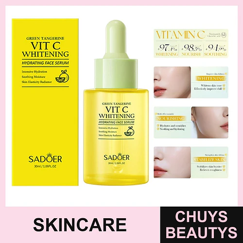 SADOER Green Orange VC Esencia blanqueadora e hidratante 30ml - Chuys Beautys | Chuys Beautys