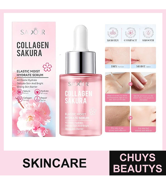 Esencia hidratante de colágeno con flor de cerezo SADOER 30ml