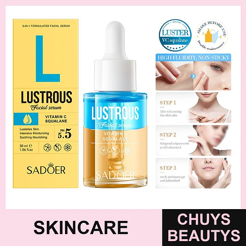 SADOER Double Layer Essence Skincare - VC Squalane 30ml - Chuys Beautys | Chuys Beautys
