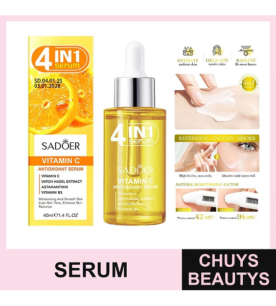 Serum Facial Antioxidante Con Vitamina C De 40ml