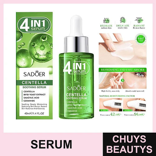 Serum Facial Calmante de Centella Asiática 4en1 De 40ml SD75628 - Chuys Beautys | Chuys Beautys
