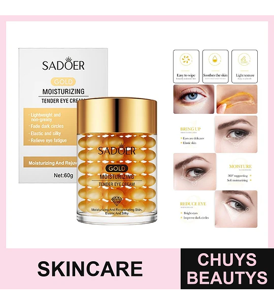 Crema hidratante para el contorno de ojos SADOER Gold 60g