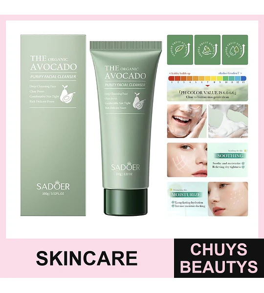 Limpiador Facial de Aguacate Orgánico De 100g