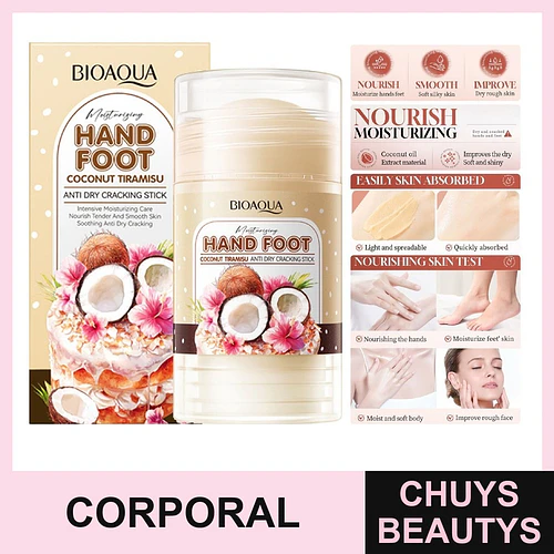 Barra Hidratante y Reparadora De Coco Para Manos y Pies 40g - Chuys Beautys | Chuys Beautys
