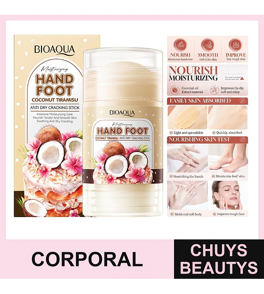 Barra Hidratante y Reparadora De Coco Para Manos y Pies 40g