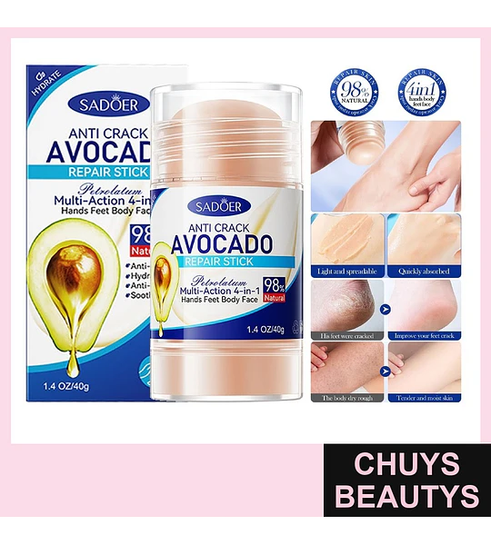 Barra Reparadora y Antigrietas de Aguacate y Vaselina 40g