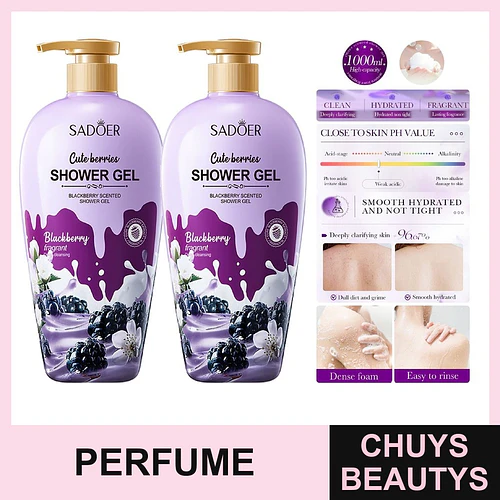 Gel de Ducha Con Perfume De Moras De 1000ml - Chuys Beautys | Chuys Beautys
