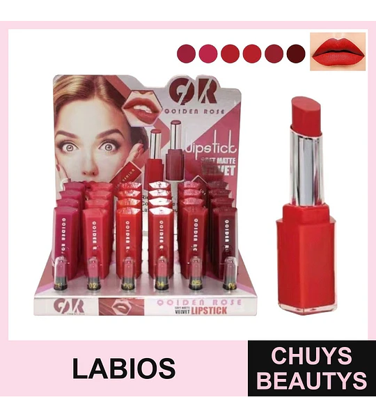 Labial 6 Colores