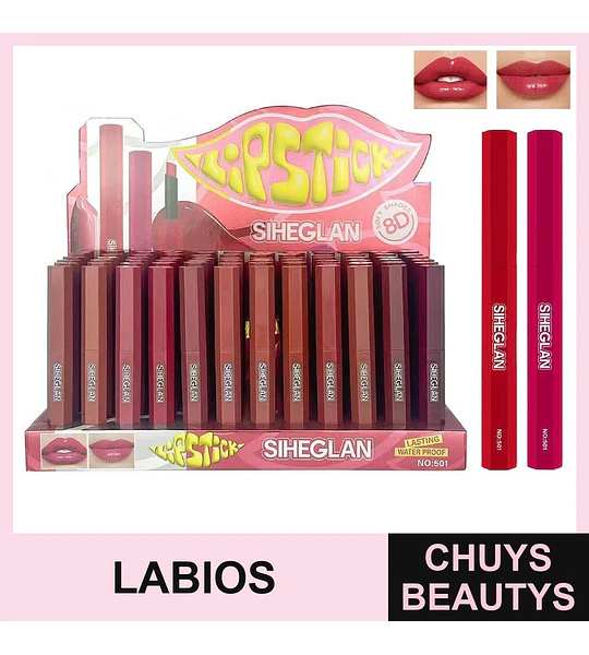 Lapiz Labial Con 12 Colores
