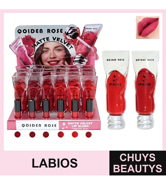 Brilo De Labios Rojo Crepúsculo 6 Colores