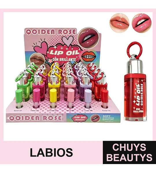 Aceite De Labios Con Glitter