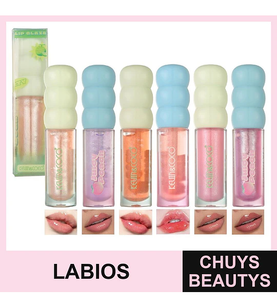 Brillo Labial 6 Colores Fruit Party
