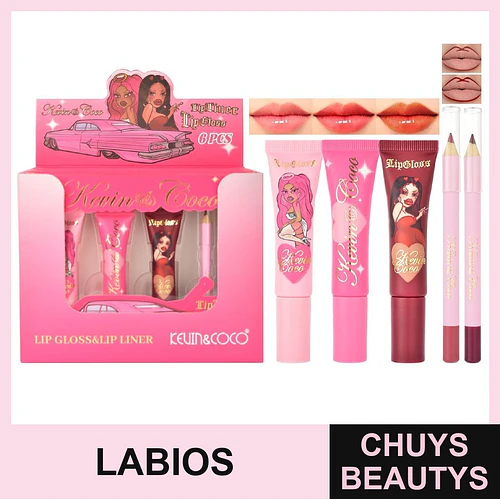 Set de Brillos Labiales + Delineadores - Chuys Beautys | Chuys Beautys