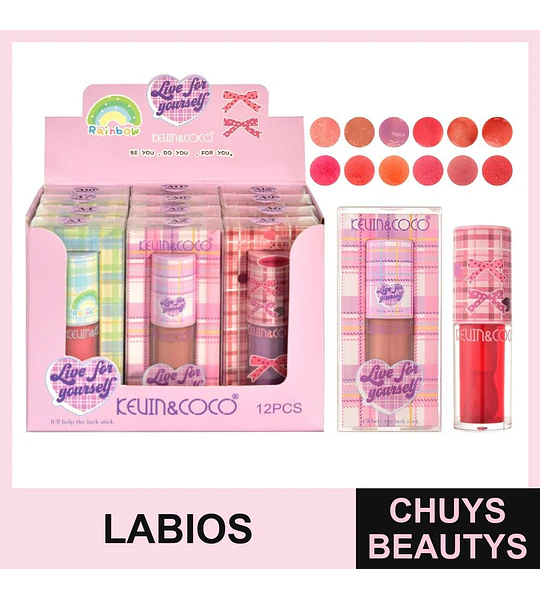 Brillo De Labios 12 Tonos
