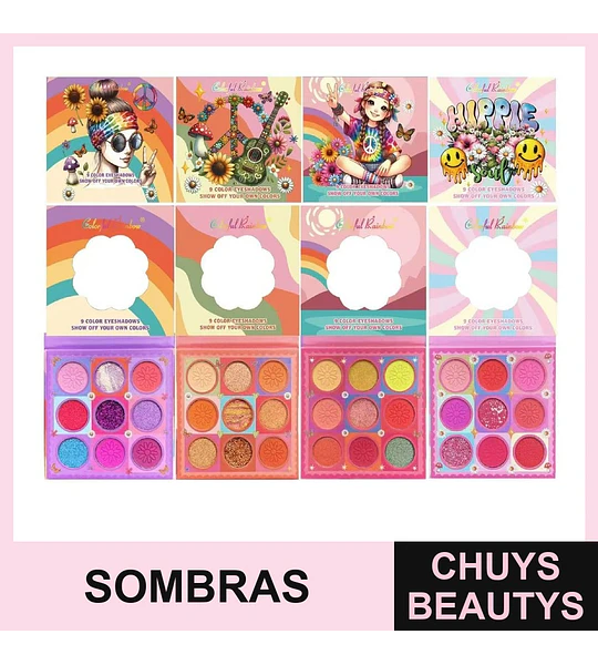 Paletas De Sombras De 9 Colores 2083