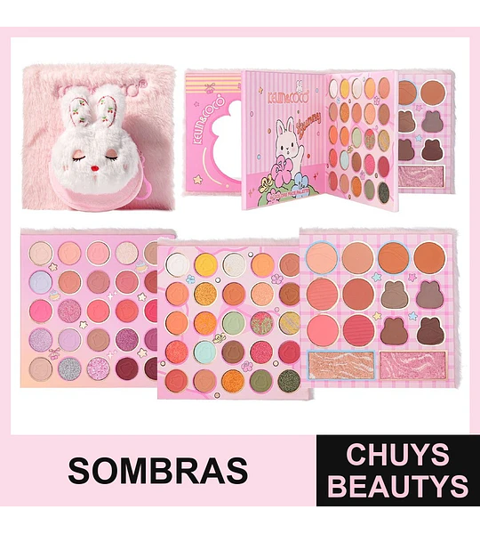 Paleta De Sombras Cloud Fairy Bunny De 64 Colores