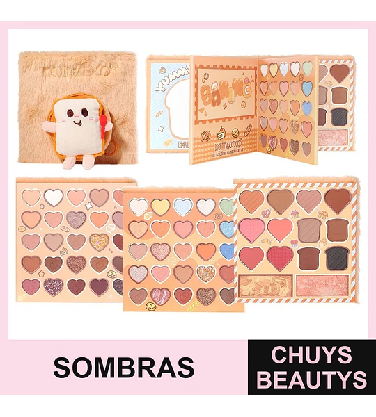 Paleta De Sombras Cloud Fairy Toast De 64 Colores