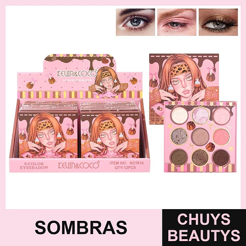 Paleta de Sombras Serie Amazing Music de 9 Colores KC1814 - Chuys Beautys | Chuys Beautys