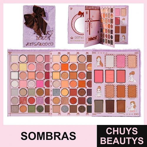 Paleta De Sombras Fluffy Ribbon De 82 Colores - Chuys Beautys | Chuys Beautys