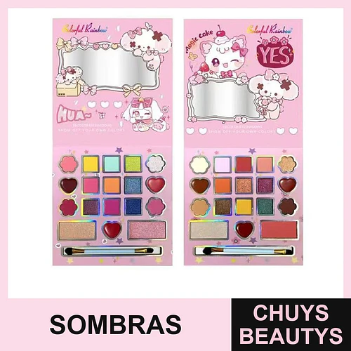 Paletas De Sombras Para Niñas De 18 Colores 2150 - Chuys Beautys | Chuys Beautys