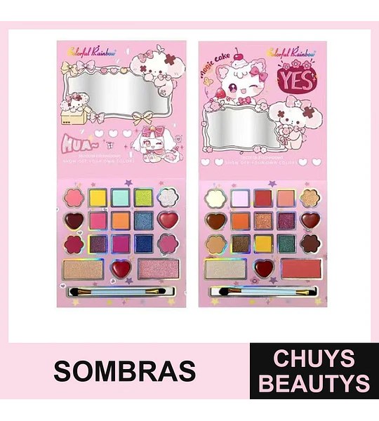 Paletas De Sombras Para Niñas De 18 Colores 2150