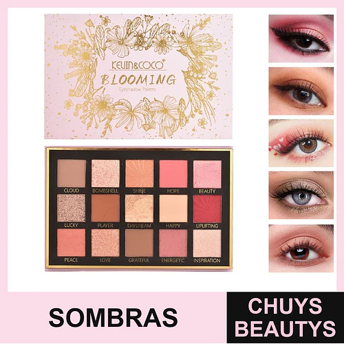 Paleta De Sombras Floral De 15 Colores KC248537 - Chuys Beautys | Chuys Beautys