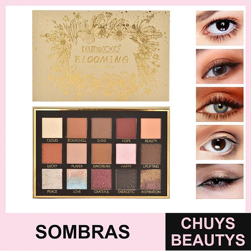 Paleta De Sombras Floral De 15 Colores KC248544 - Chuys Beautys | Chuys Beautys