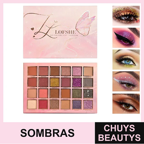 Paleta de Sombras Crystal Dream Butterfly de 24 colores - Chuys Beautys | Chuys Beautys