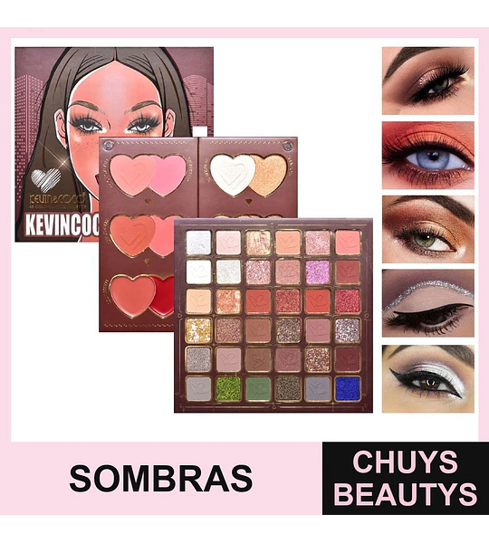 Paleta de Sombras Caramel Girl de 48 colores