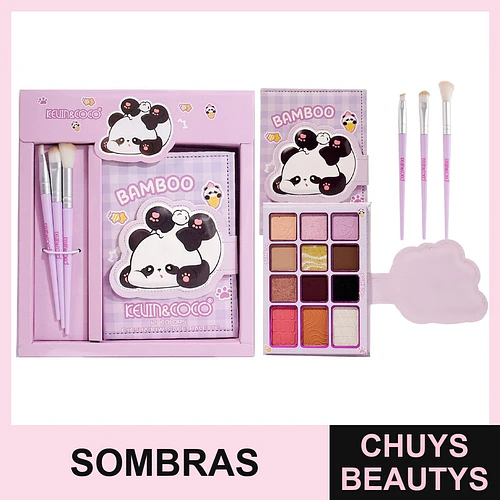 Set De Maquillaje Con Sombra de 12 Colores + Brochas - Chuys Beautys | Chuys Beautys
