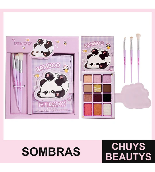 Set De Maquillaje Con Sombra de 12 Colores + Brochas