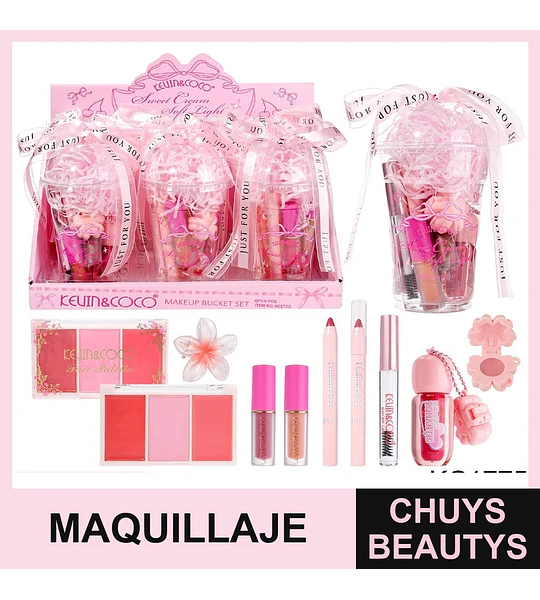 Set de Maquillaje Sweet Cream Soft Light de 6pcs