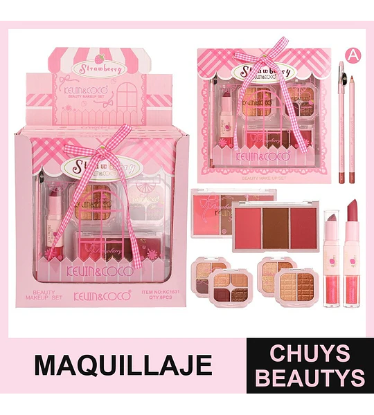 Set De Maquillaje Strawberry De 5Pcs