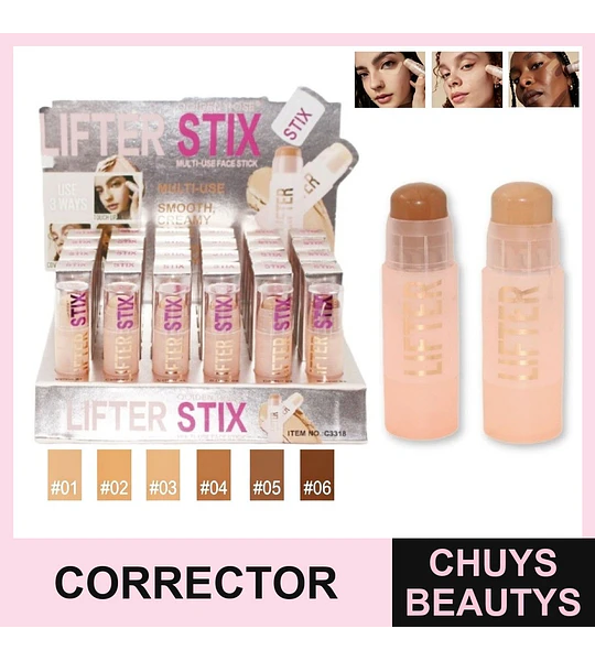 Corrector en Barra 6 Colores