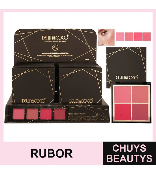Paleta De 4 Rubores KC1328