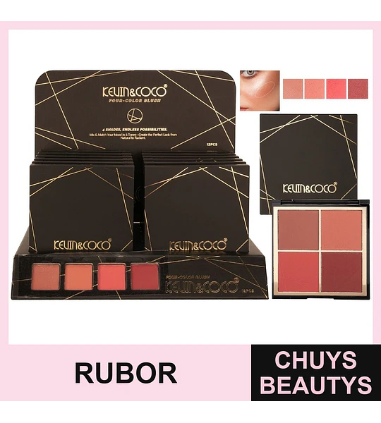 Paleta De 4 Rubores KC1375