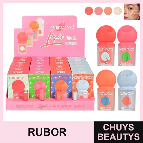 Rubores Liquidos (4 tonos) KC1156 - Chuys Beautys | Chuys Beautys