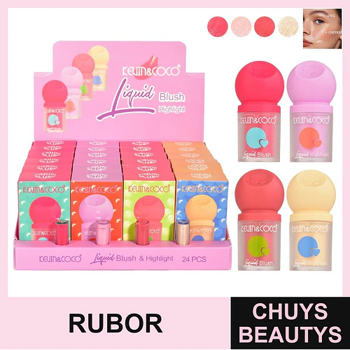 Rubores Liquidos (4 tonos) KC1157 - Chuys Beautys | Chuys Beautys
