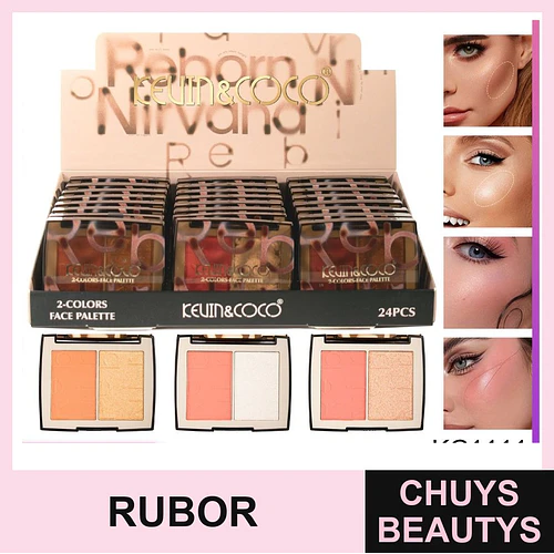 Mini Paletas de Rubor e Iluminador Reborn (3 tonos) - Chuys Beautys | Chuys Beautys