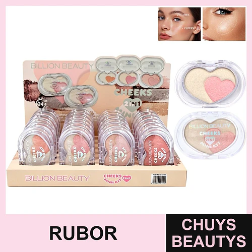 Mini Paleta 2en1 De Iluminador y Rubor - Chuys Beautys | Chuys Beautys