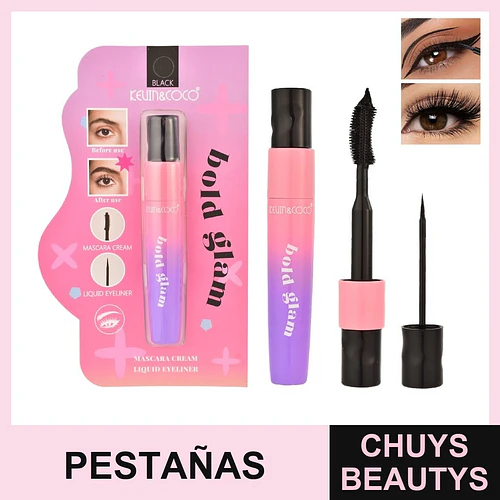 Mascara De Pestañas + Delineador De Ojos 2 En 1 - Chuys Beautys | Chuys Beautys