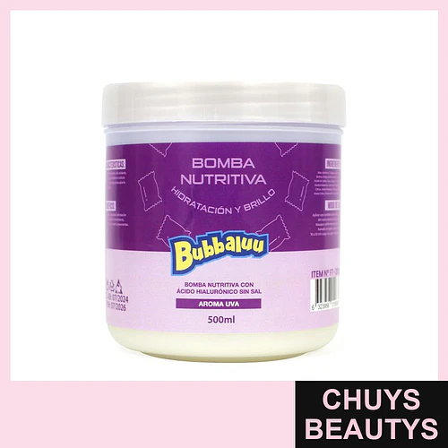 Bomba Nutritiva BUBBALUU Uva - Chuys Beautys | Chuys Beautys