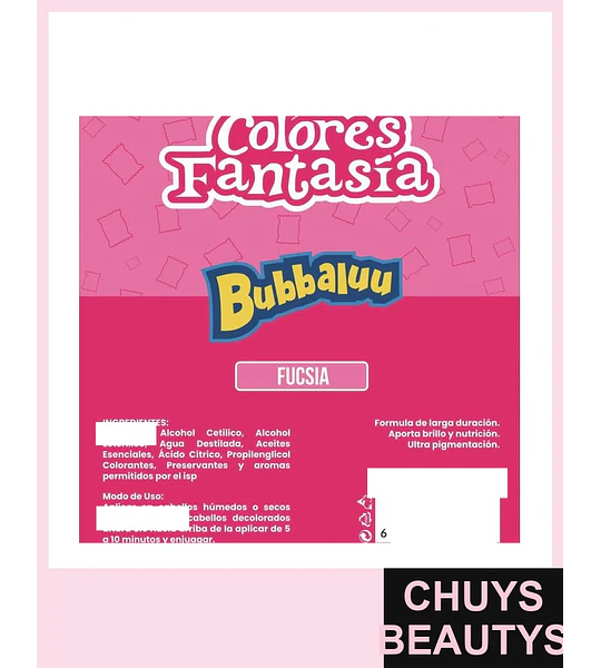 Colores Fantasía Fucsia