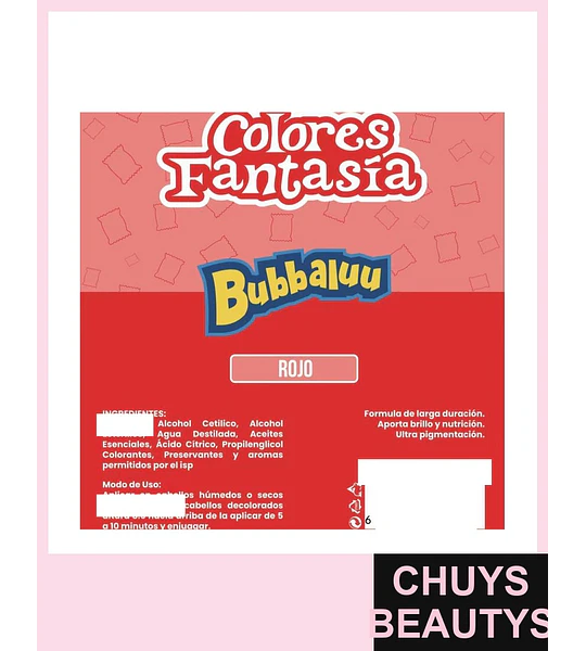 Colores Fantasía Rojo